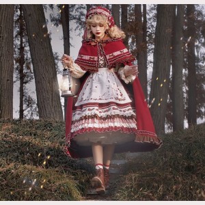 SALE! Berry Rabbit Red Riding Hood DRESS + CLOAK by Alice Girl - SIZE XL (C63)